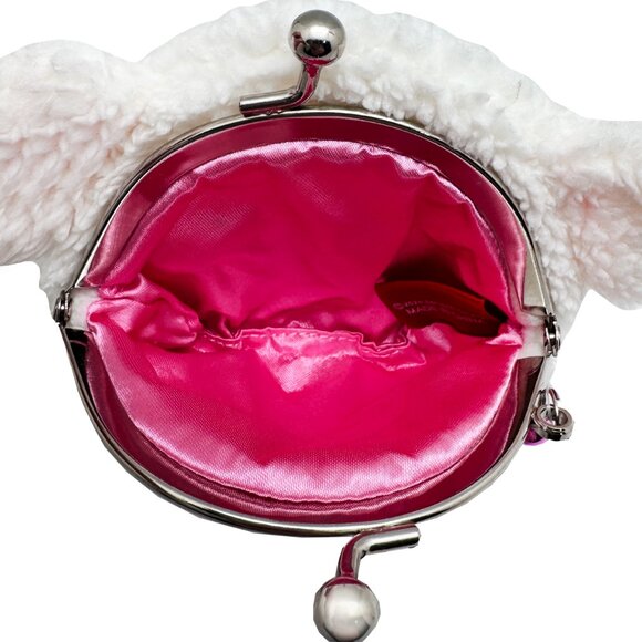 Monchhichi Cham Cham Bear Face Plush Coin Bag - Picture 3 of 4